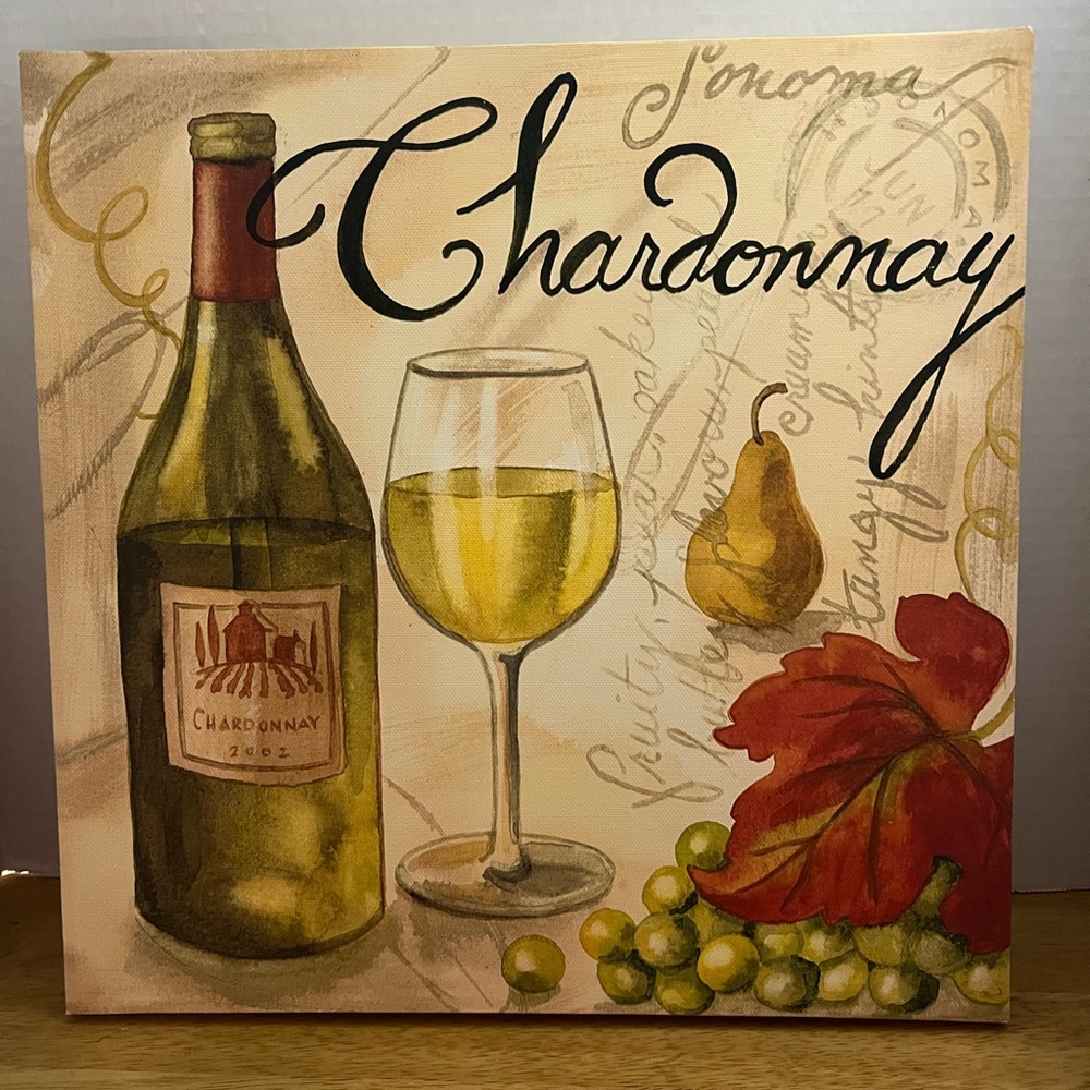 NWT 12x12 Chardonnay Canvas Print